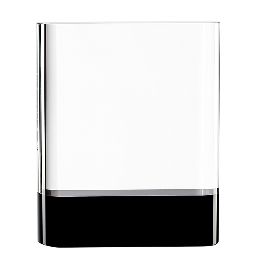Optical Crystal Rectangle with Onyx Black Base | Personalised | UK 24hr Delivery