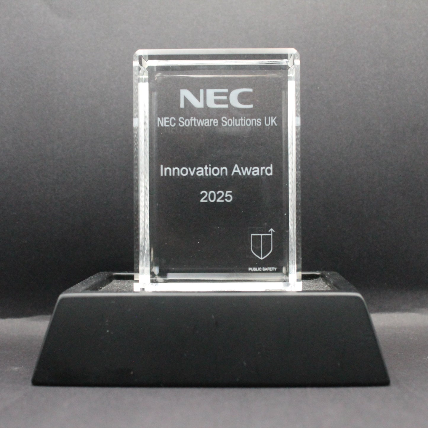 Tall Rectangle 3D Crystal Glass Award