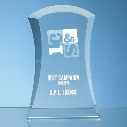 25.5cm Optical Crystal Caledonian Arch Award