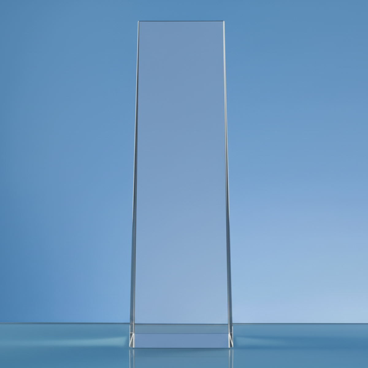 glass wedge shape 3d crystal 