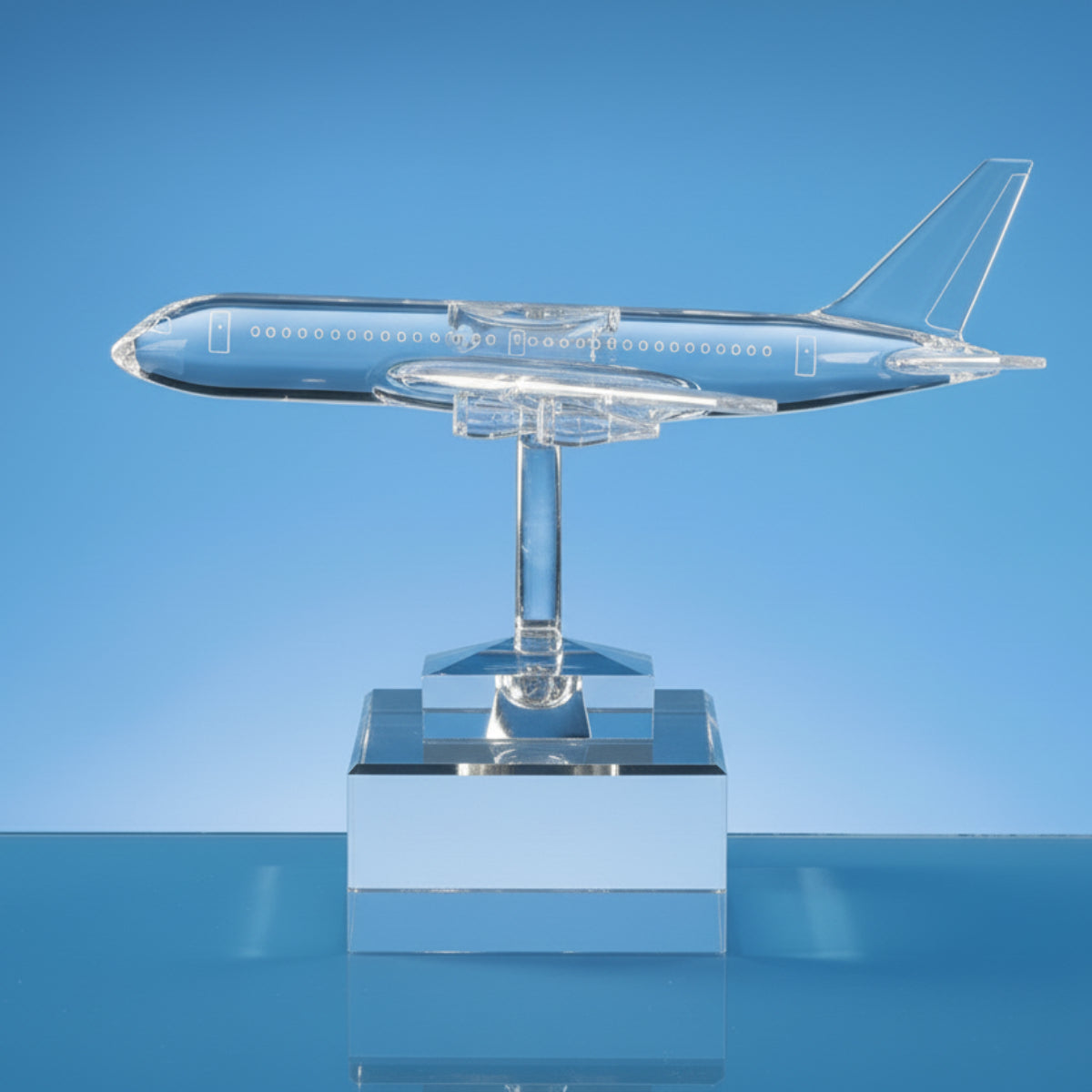 21.5cm Optical Crystal Airplane Award