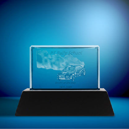 Rectangle Award 3d Glass Photo Block
