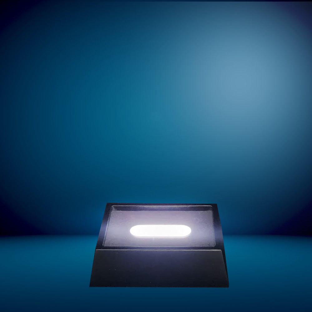 Mini LED Light Base for 3d Crystal - Wood