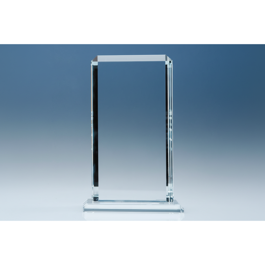 clear glass echo award personalised engraving UK - awards-time.co.uk